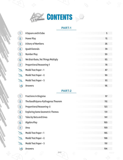 Full Marks Mathematics Complete Study Material Class 8 | Based on New NCERT Textbook GANITA PRAKASH (Part-1 & 2) and CBSE Syllabus | Includes ... Papers and More | For March 2027 Examination