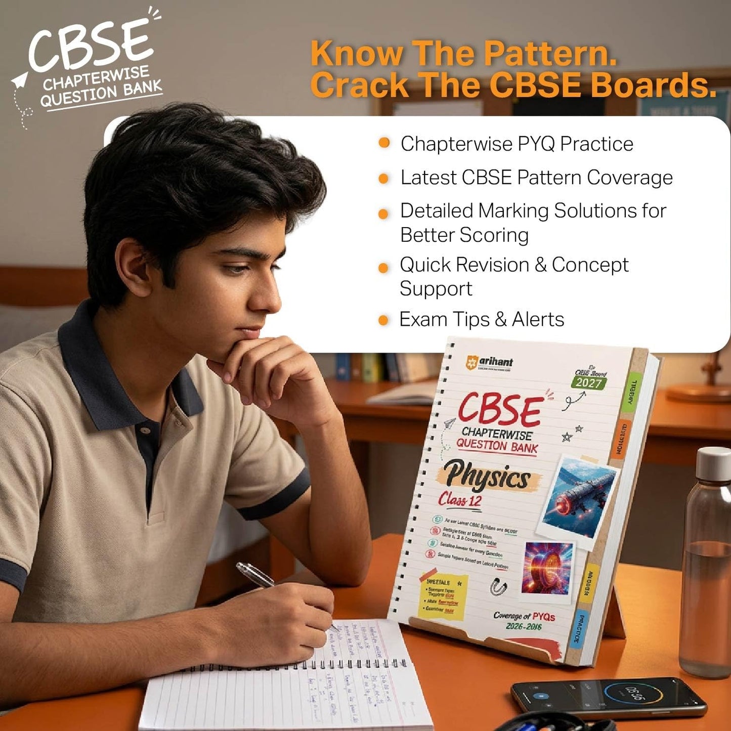 Arihant CBSE Question Bank Class 12 Hindi Kendrik For Board Exam 2027 | Chapterwise PYQs (2026–2016) with Revision Theory, Detailed Solutions, Exam Tips & Sample Papers As per Latest CBSE Syllabus