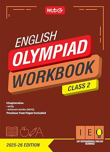 MTG Class-2 NSO-IMO-IEO (Science, Mathematics & English) Olympiad Workbook Combo (Set of 3 Books) | MCQs, & Achievers Section - SOF Olympiad Books For 2025-26 Exam