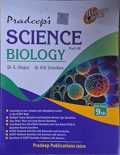 Pradeep's Science Part - III Biology for Class 9 - Latest Edition with New Updated Contents 2024-25 CBSE Exams (Original Copy with Hologam Sticker) | Pradeep