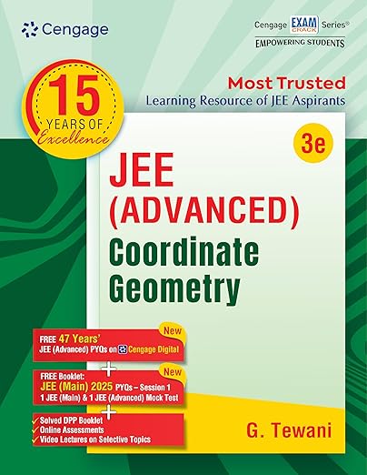 Cengage JEE Advanced Mathematics Combo by G. Tewani – Algebra + Calculus + Coordinate Geometry + Trigonometry + Vectors & 3D (Set of 5 Books)  | CENGAGE | Cengage