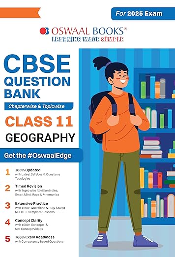 Oswaal CBSE Question Bank Class 11 Geography, Chapterwise and Topicwise Solved Papers For 2025 Exams