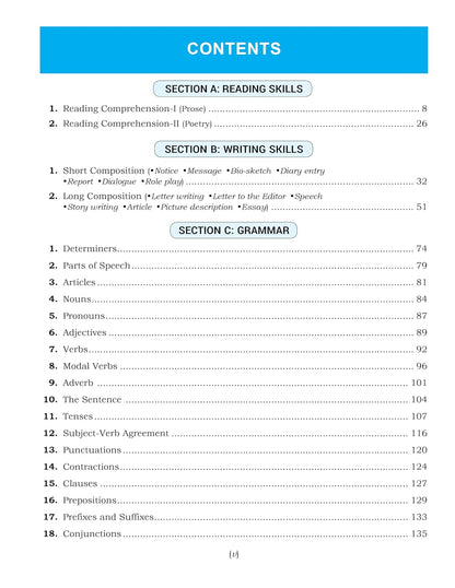 Full Marks English Complete Study Material Class 8 | Based on New NCERT Textbook POORVI and CBSE Syllabus | Includes Chapterwise Summary, Solved Q/A, Practice Papers and More