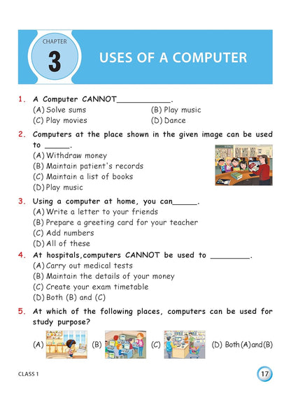 MTG International Computer Science Olympiad (ICSO) Workbook Class 1 - Chapter-wise MCQs, Quick Recap with Achievers Section - SOF Olympiad Books For 2026-27 Exam