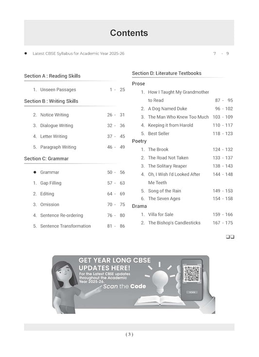 Oswaal CBSE Question Bank Class 9 ENGLISH COMMUNICATIVE For 2026 Exam