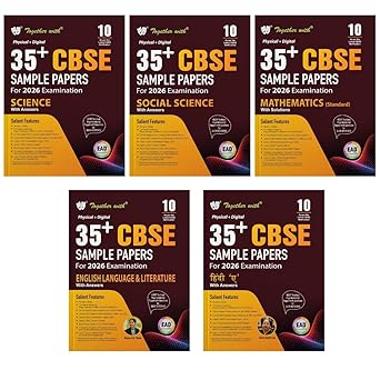 Together with 35+ CBSE Sample Papers English, Mathematics, Science, Social Science and Hindi A For Class 10 I Combo for 2026 Board Exam | EAD Series in Physical + Digital Edition Includes Solved & Unsolved Papers with CBQs & Topper’s Answer Sheet