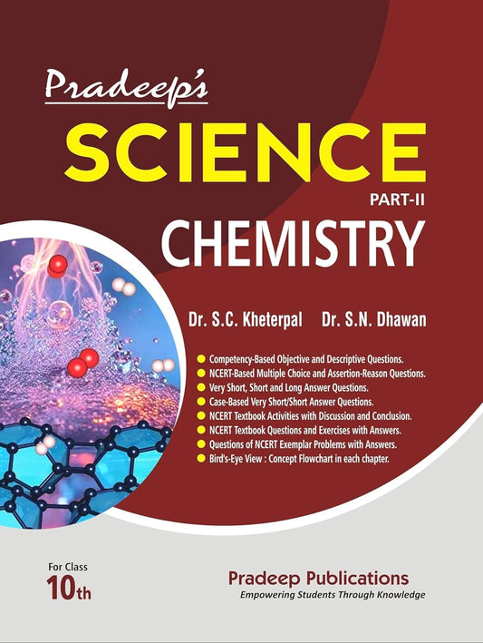 Pradeep Science Chemistry Part - II for Class 10 - Examination 2026-27 | Pradeep's Science Chemistry Part - II for Class 10 - Examination 2026-27