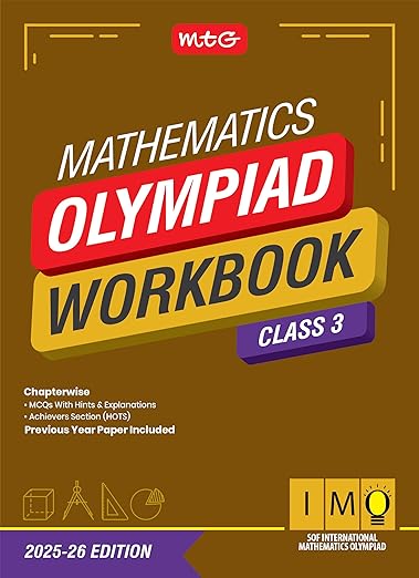 MTG International Mathematics Olympiad (IMO) Workbook Class 3 - Chapterwise Previous Year Solved Paper & Achievers Section - SOF Olympiad Books For 2025-26 Exam
