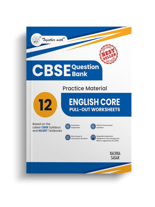 Together with CBSE Question Bank Class 12 English Core POW (Pull out Worksheets) for 2025-26 Exam (Chapterwise & Topicwise)