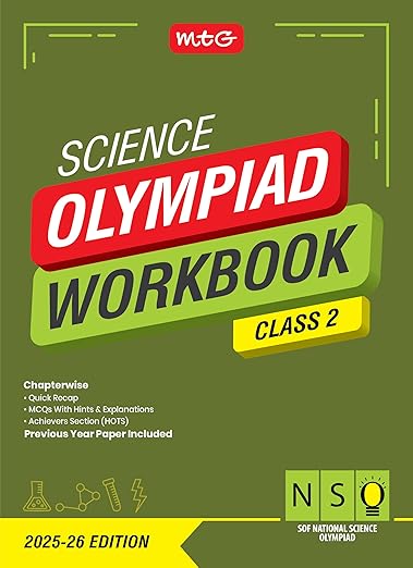 MTG National Science Olympiad (NSO) Workbook Class 2 - Chapterwise Quick Recap, Previous Year Solved Paper & Achievers Section - SOF Olympiad Books For 2025-26 Exam