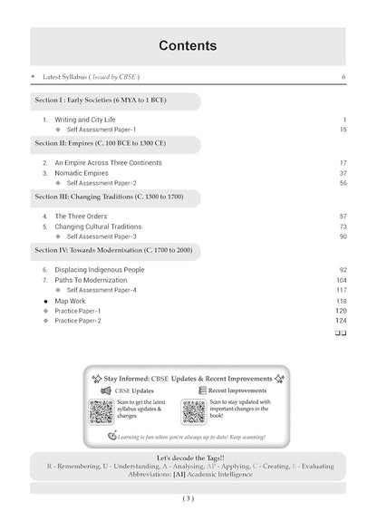 Oswaal CBSE Class 11 History Question Bank | Chapter & Topic-wise Solved Papers (2017–2026) | Based on Latest Syllabus (April 2026) | Includes 2026 Papers | For 2027 Exam