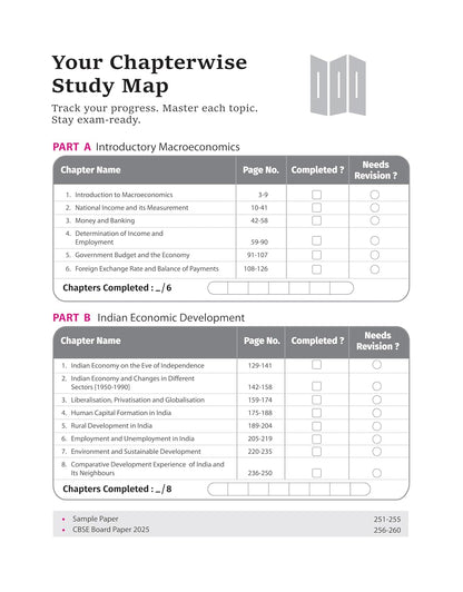 Arihant CBSE Chapterwise Question Bank 2025–2016 for Class 12 Economics | Latest Syllabus | Includes Solved Papers, Sample Papers, and CBSE Marking Scheme