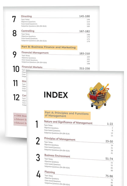 Educart CBSE Class 12 Business Studies Question Bank 2026-27 | Chapterwise, Case-Based & Competency Qs | Simplified Notes | NCERT Based | Latest CBSE Syllabus 2027