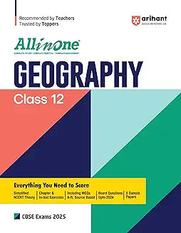 ARIHANT ALL IN ONE - GEOGRAPHY FOR CLASS 12