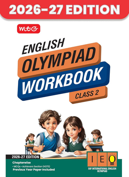 MTG International English Olympiad (IEO) Workbook Class 2 - Chapter-wise MCQs with Achievers Section - SOF Olympiad Books For 2026-27 Exam