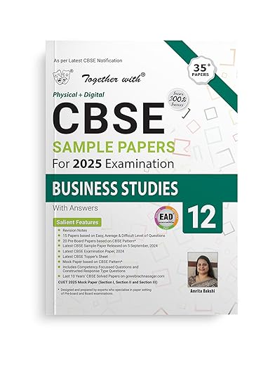 Together with CBSE EAD Sample Paper Class 12 Business Studies (Physical + Digital) for Board Exam 2025