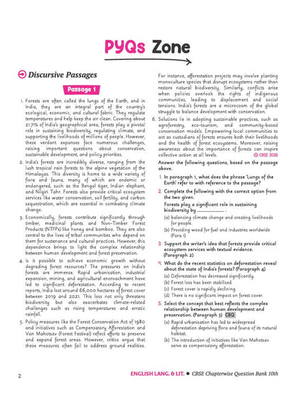 Arihant CBSE Question Bank Class 10 English Language & Literature For Board Exam 2027 | Chapterwise PYQs (2026–2016) with Revision Theory, Detailed Solutions, Exam Tips & Sample Papers