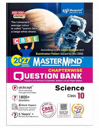 Mastermind CBSE Class 10 Science Question Bank 2027 Exam with Sample Mock paper Based on Latest Pattern Latest pattern