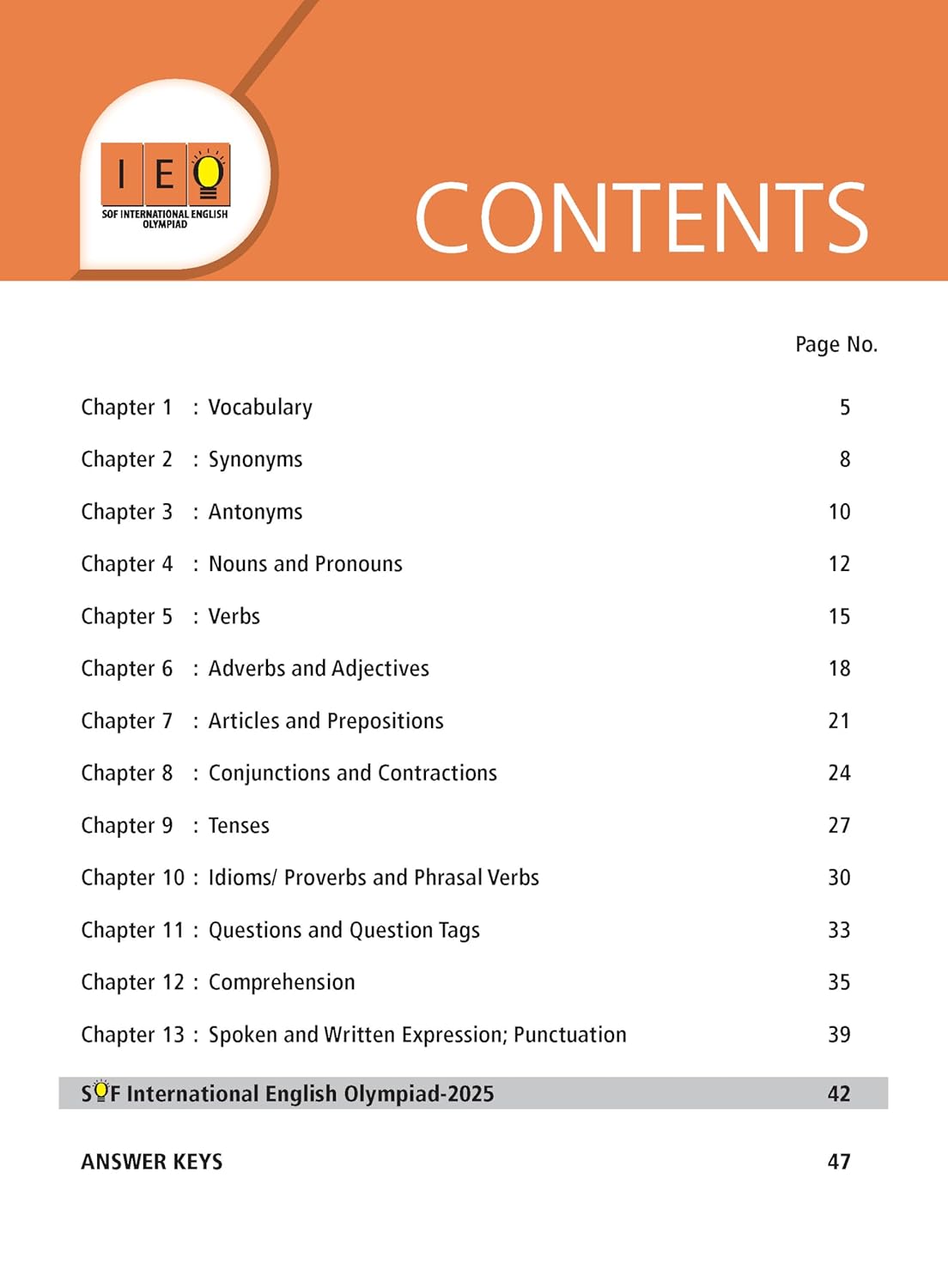 MTG International English Olympiad (IEO) Workbook Class 4 - Chapter-wise MCQs with Achievers Section - SOF Olympiad Books For 2026-27 Exam