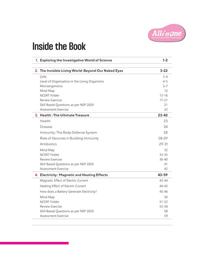 Arihant All in One Science Class 8 Book 2026 Edition | NCERT Based Complete Study Guide with Mind Map, Competency Based Questions, Chapterwise Exercises and Sample Question Papers