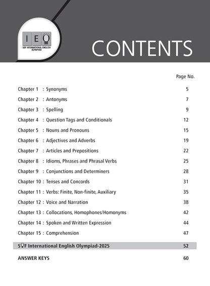 MTG International English Olympiad (IEO) Workbook Class 9 - Chapter-wise MCQs with Achievers Section - SOF Olympiad Books For 2026-27 Exam