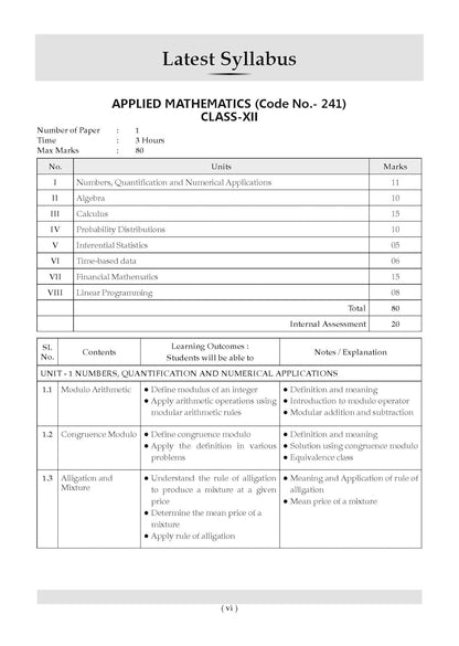 Oswaal CBSE Class 12 Applied Mathematics Question Bank | Chapter & Topic-wise Solved Papers (2017–2026) | Based on Latest Syllabus (April 2026) | Includes 2026 Papers | For 2027 Exam