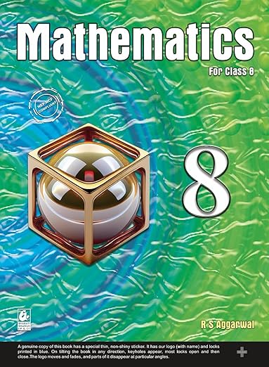 MATHEMATICS FOR CLASS 8 BY R. S. AGGARWAL | rs aggarwal | 2025-26