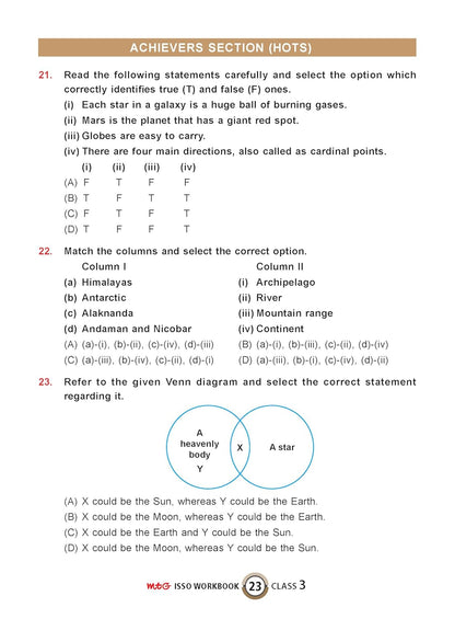 MTG International Social-Studies Olympiad (ISSO) Workbook Class 3 - Chapter-wise MCQs with Achievers Section - SOF Olympiad Books For 2026-27 Exam