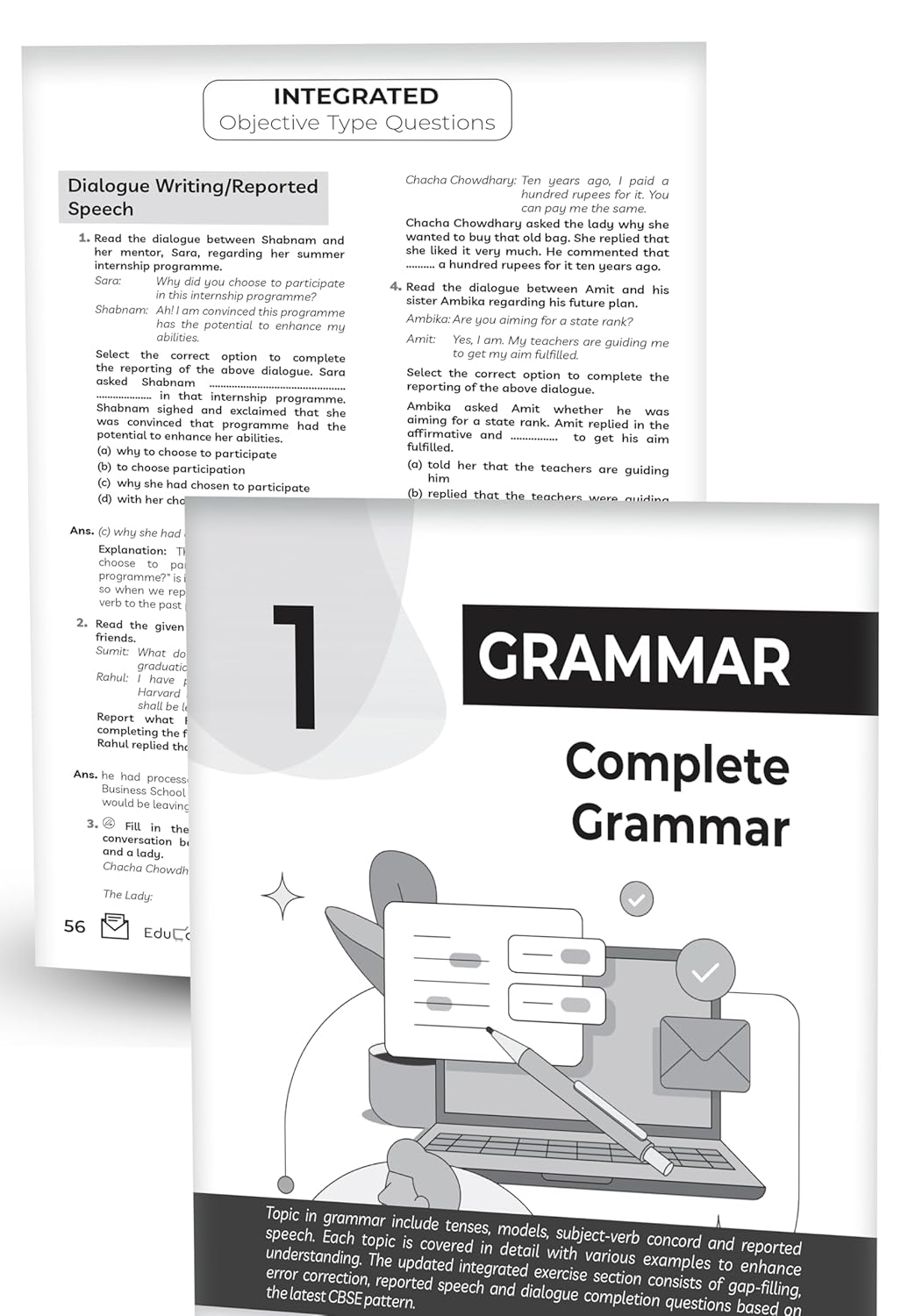 Educart CBSE Question Bank Class 10 English 2025-26 on new Syllabus 2026 (Introducing Unit Test Worksheets)