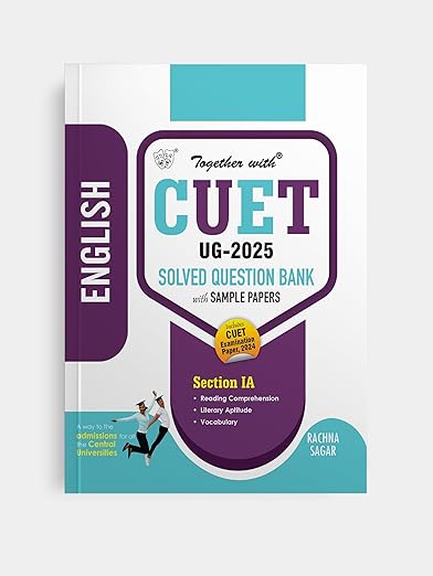 Together With CUET UG Entrance Exam Books 2025 English (Section-I) Solved Question Bank With Sample Paper (Central University Based Pattern) 