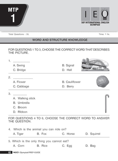 MTG English (IEO) Olympiad Prep Guide Class 1 | Detailed Theory, Exercise with Self Test For Practice | SOF Olympiad Books For Exam 2026-27 (Useful For Level-1)