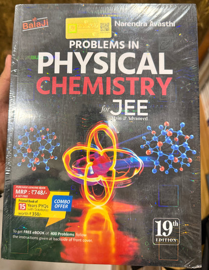 Narendra Avasthi - Problems in Physical Chemistry for JEE (Main & Advanced) – 19th Edition (2026) with PYQ | Set of 2 Books | Bala Ji