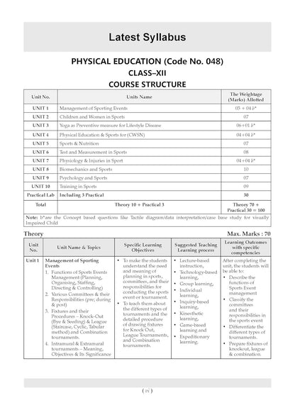 Oswaal CBSE Class 12 Physical Education Question Bank | Chapter & Topic-wise Solved Papers (2017–2026) | Based on Latest Syllabus (April 2026) | Includes 2026 Papers | For 2027 Exam