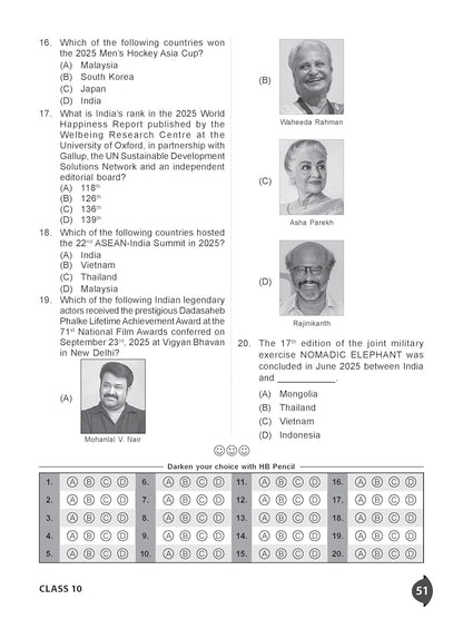 MTG International General Knowledge Olympiad (IGKO) Workbook Class 10 - Chapter-wise MCQs with Achievers Section - SOF Olympiad Books For 2026-27 Exam
