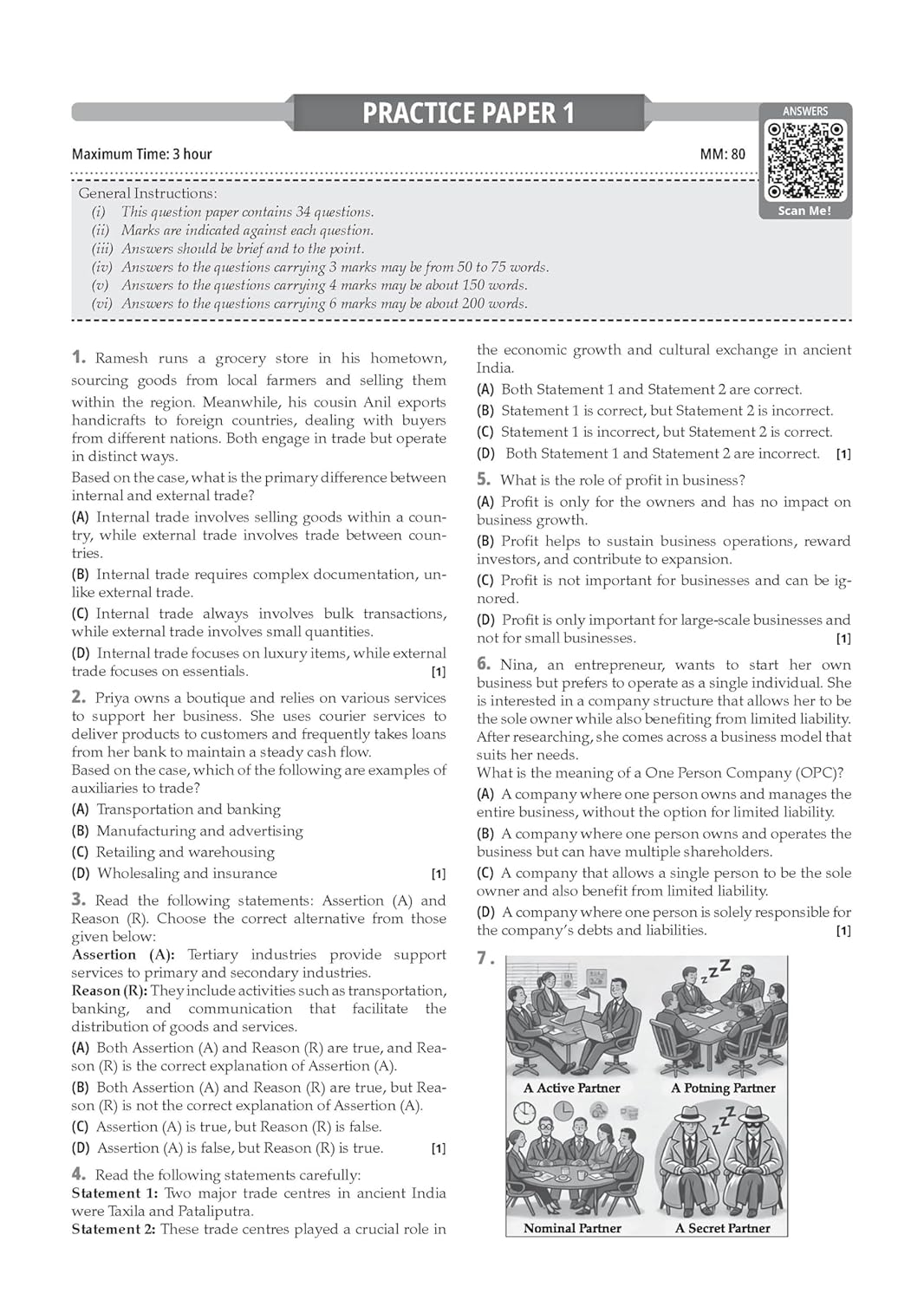 Oswaal CBSE Class 11 Business Studies Question Bank | Chapter & Topic-wise Solved Papers (2017–2026) | Based on Latest Syllabus (April 2026) | Includes 2026 Papers | For 2027 Exam