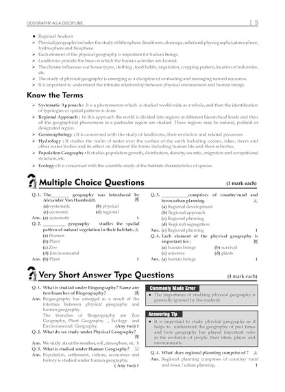 Oswaal CBSE Question Bank Class 11 Geography, Chapterwise and Topicwise Solved Papers For 2026 Exams