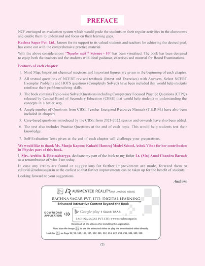 Together with CBSE Question Bank Class 10 Science for 2025-26 Exam (Chapterwise & Topicwise)