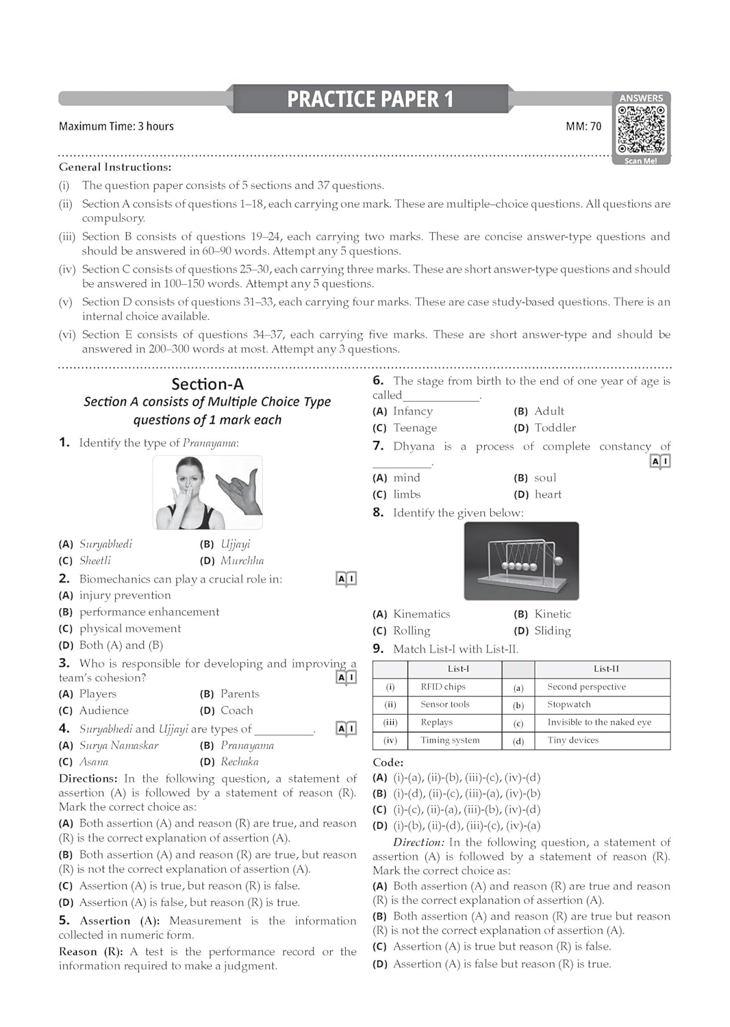 Oswaal CBSE Class 11 Physical Education Question Bank | Chapter & Topic-wise Solved Papers (2017–2026) | Based on Latest Syllabus (April 2026) | Includes 2026 Papers | For 2027 Exam