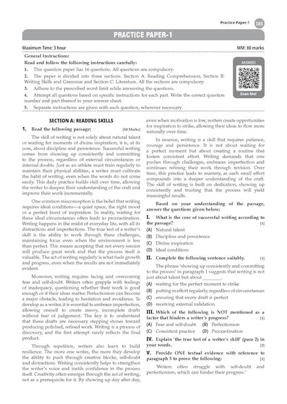 Oswaal CBSE Class 11 English Core Question Bank | Chapter & Topic-wise Solved Papers (2017–2026) | Based on Latest Syllabus (April 2026) | Includes 2026 Papers | For 2027 Exam