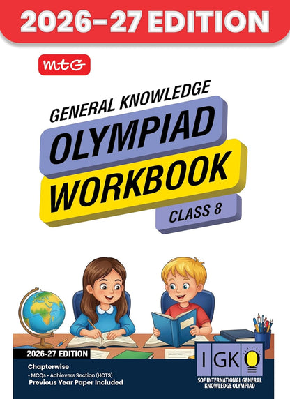MTG International General Knowledge Olympiad (IGKO) Workbook Class 8 - Chapter-wise MCQs with Achievers Section - SOF Olympiad Books For 2026-27 Exam