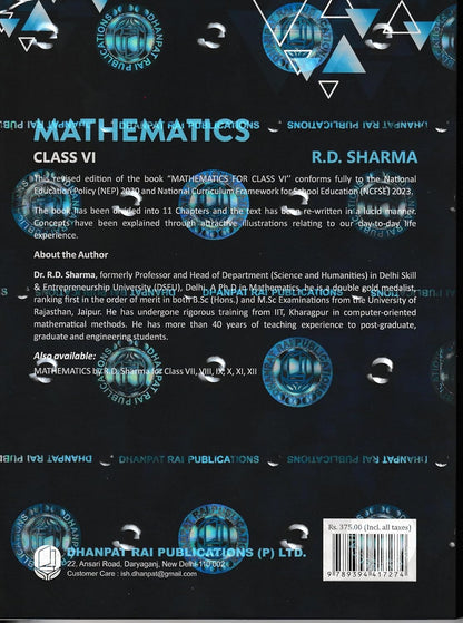 RD Sharma Mathematics for Class 6 CBSE - Based on Latest NCERT of 2026 [ORIGINAL BOOK-TOP GRADE PAPER & PRINT - COLOUR EDITION] - For 2026-27 Exams