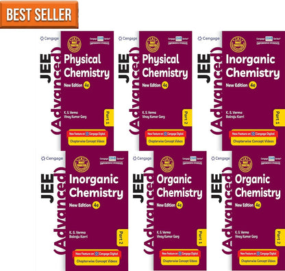 Cengage JEE Advanced CHEMISTRY - KS Verma - Physical Chemistry 1 + 2 + Inorganic Chemistry 1 + 2 + Organic Chemistry 1 + 2 - Combo Set of 6 Videos - 4th/Ed. For 2027 JEE Advanced Exams