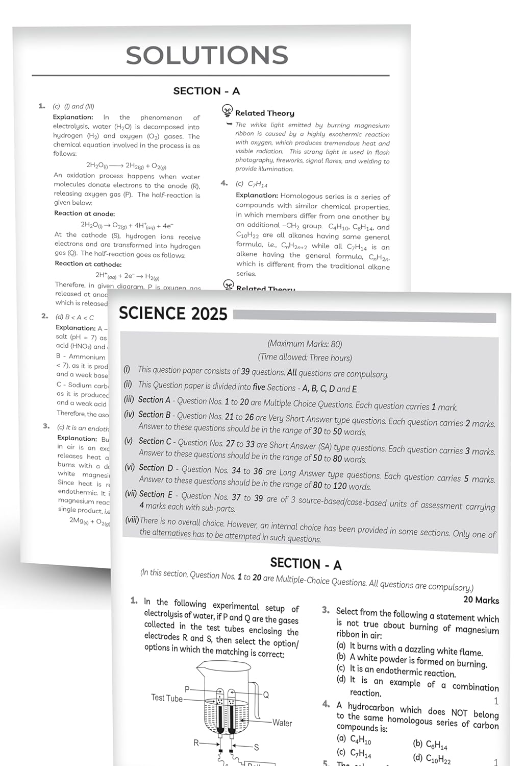 Educart Granth CBSE Class 10 Previous 10 Year Solved Papers 2026 - with PYQ Charts (Mathematics Standard & Basic, Social Science, Science, Hindi A & B, English, Computer Applications, IT and Sanskrit) for 2025-26 Boards