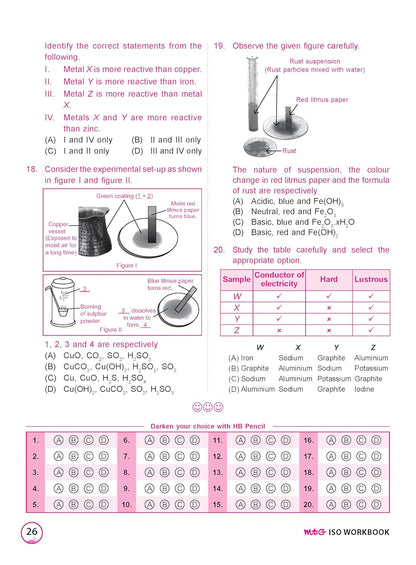 MTG International Science Olympiad (ISO) Workbook Class 7 - Chapter-wise MCQs, Quick Recap with Achievers Section - SOF Olympiad Books For 2026-27 Exam