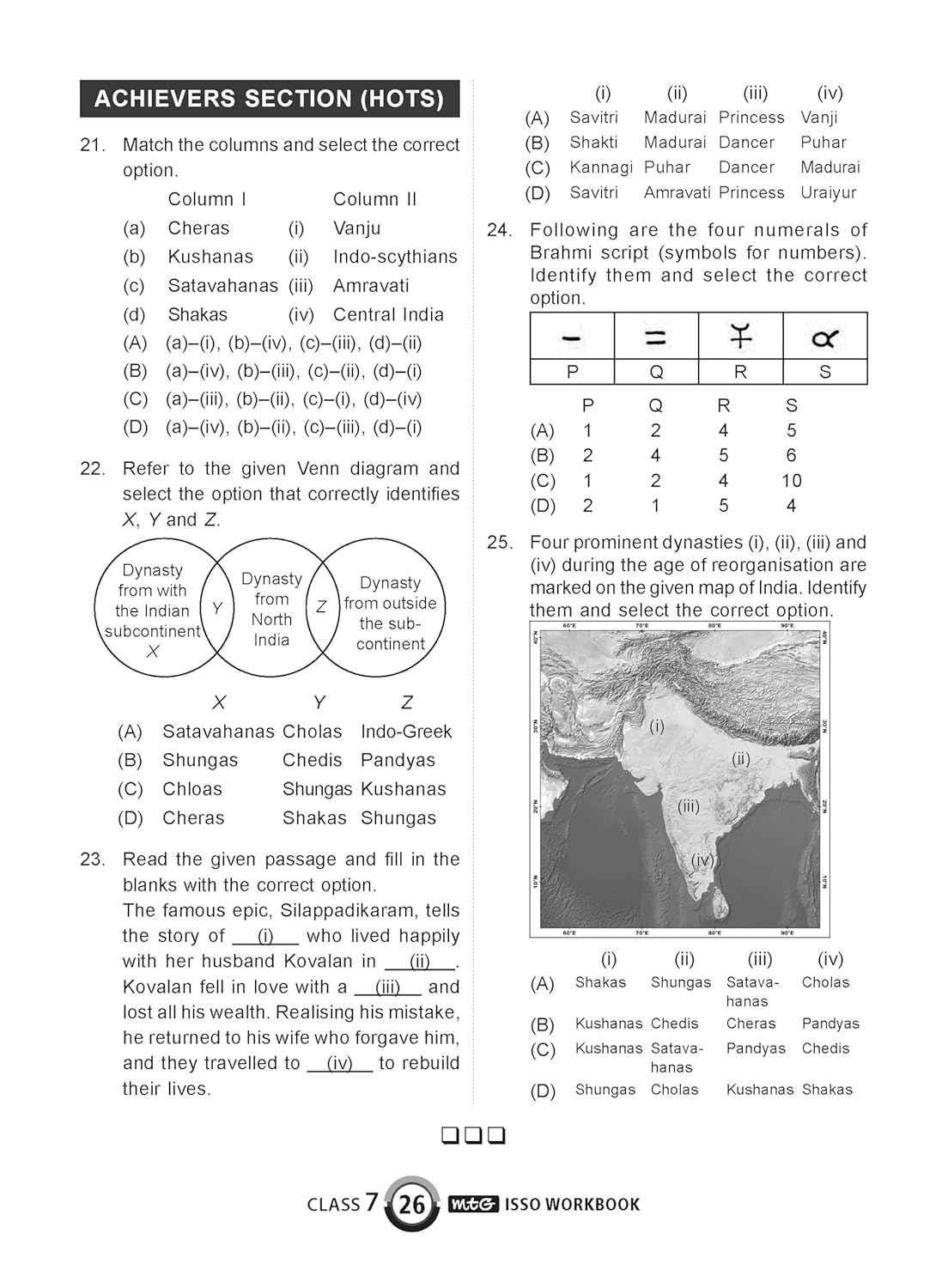 MTG International Social-Studies Olympiad (ISSO) Workbook Class 7 - Chapter-wise MCQs with Achievers Section - SOF Olympiad Books For 2026-27 Exam