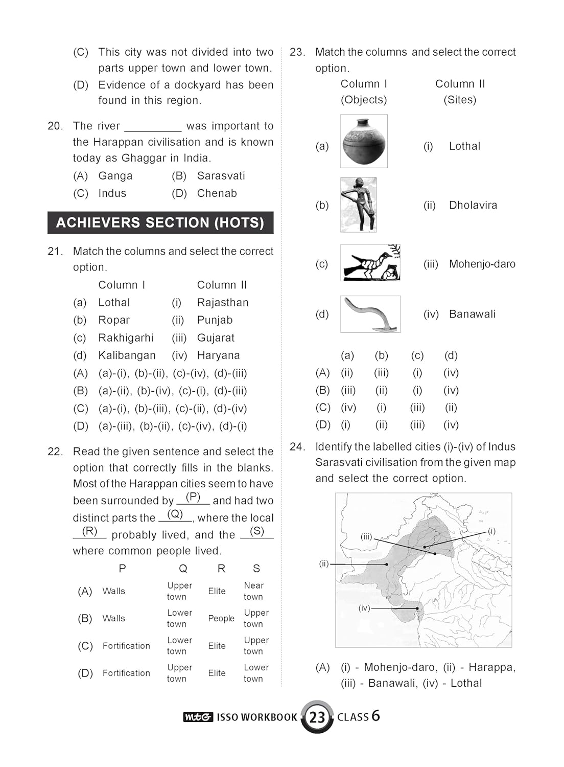 MTG International Social-Studies Olympiad (ISSO) Workbook Class 6 - Chapter-wise MCQs with Achievers Section - SOF Olympiad Books For 2026-27 Exam