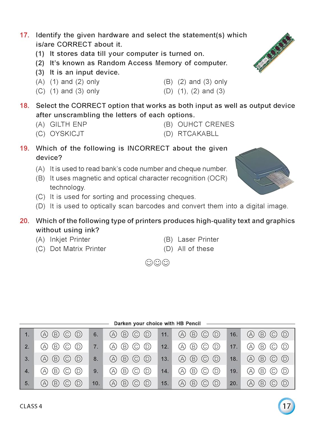 MTG International Computer Science Olympiad (ICSO) Workbook Class 4 - Chapter-wise MCQs, Quick Recap with Achievers Section - SOF Olympiad Books For 2026-27 Exam