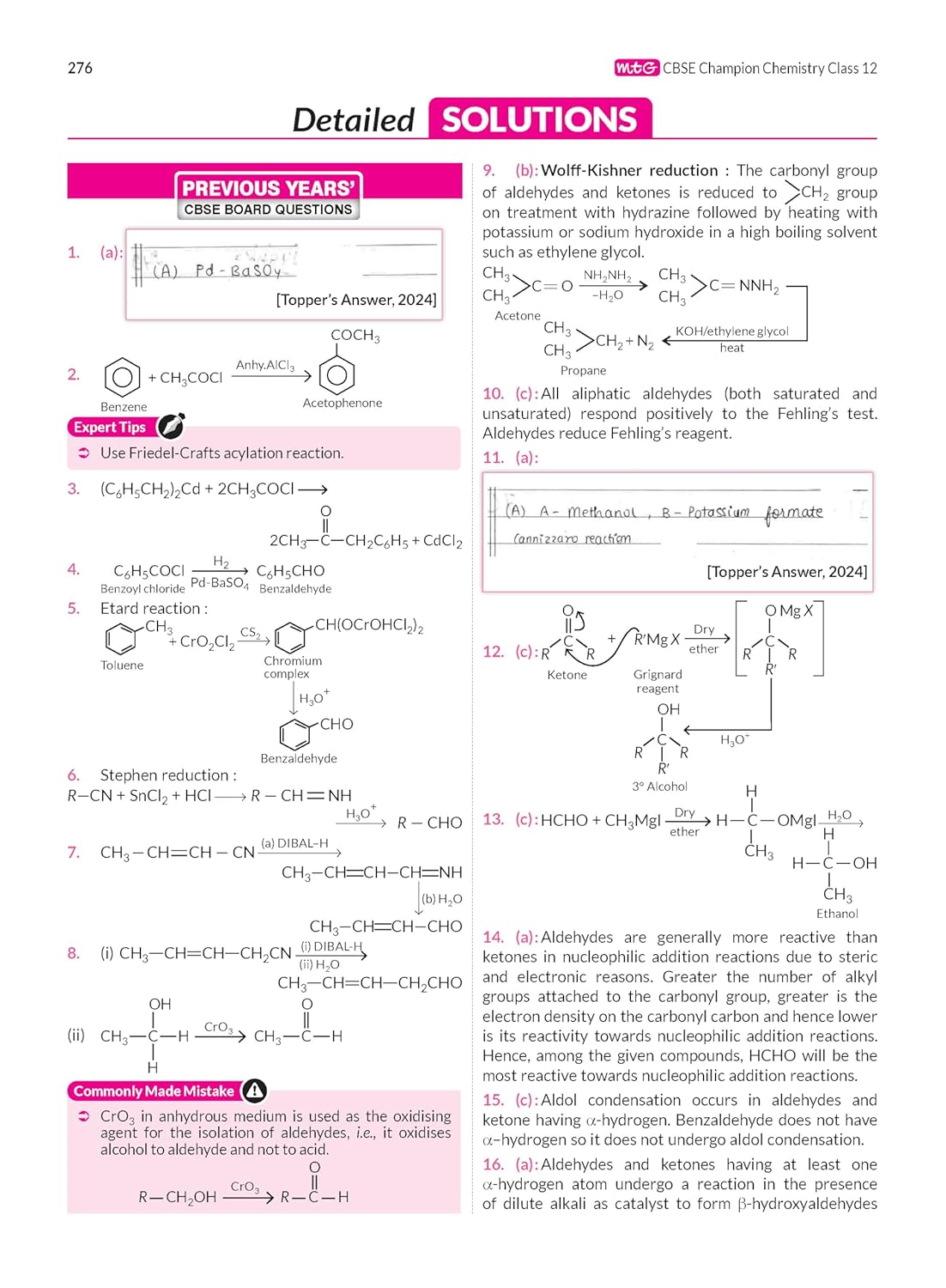 MTG CBSE Class 12 PYQs Book | 10 Years (2026-2017) Chapterwise Topicwise Solved Papers Class 12 Chemistry - CBSE Champion For 2027 Exam | Free Video ... | CBSE Sample Papers (As Per Latest Pattern)