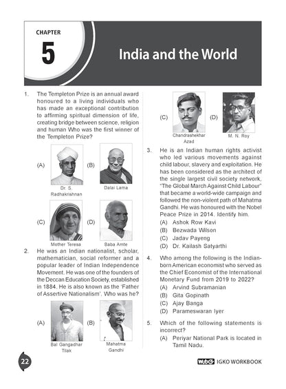 MTG International General Knowledge Olympiad (IGKO) Workbook Class 7 - Chapter-wise MCQs with Achievers Section - SOF Olympiad Books For 2026-27 Exam