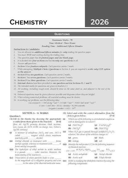 Gurukul by Oswal ISC Class 12 Science Stream 10 Years Solved Papers for 2027 Exam | Yearwise Board Papers 2016–2026 | Eng I & II, Hindi, Physics, Chemistry, Biology, Maths, Computer Science & Phy Edu